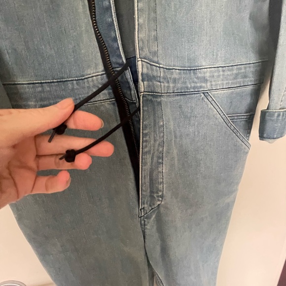Denim jumpsuit, work suit, coverall; made in USA Woman owned company - Picture 14 of 16